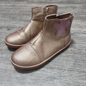 Livie & Luca Shimmering Gold Kids Boots size 2 big girls